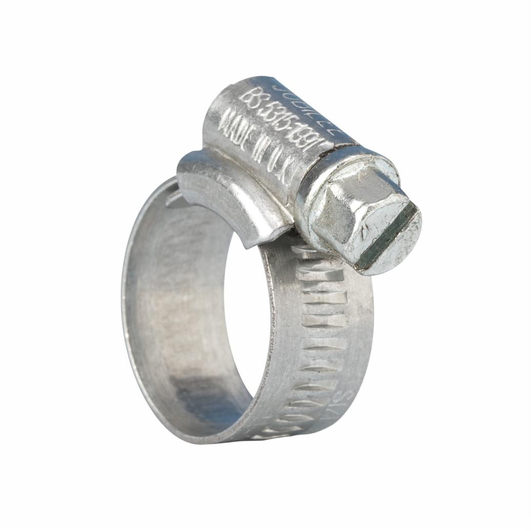 Jubilee 000MS Original Wormdrive Hose Clip; Zinc Plated (ZP); Size 000; 9.5-12mm; 9.9mm Band Width