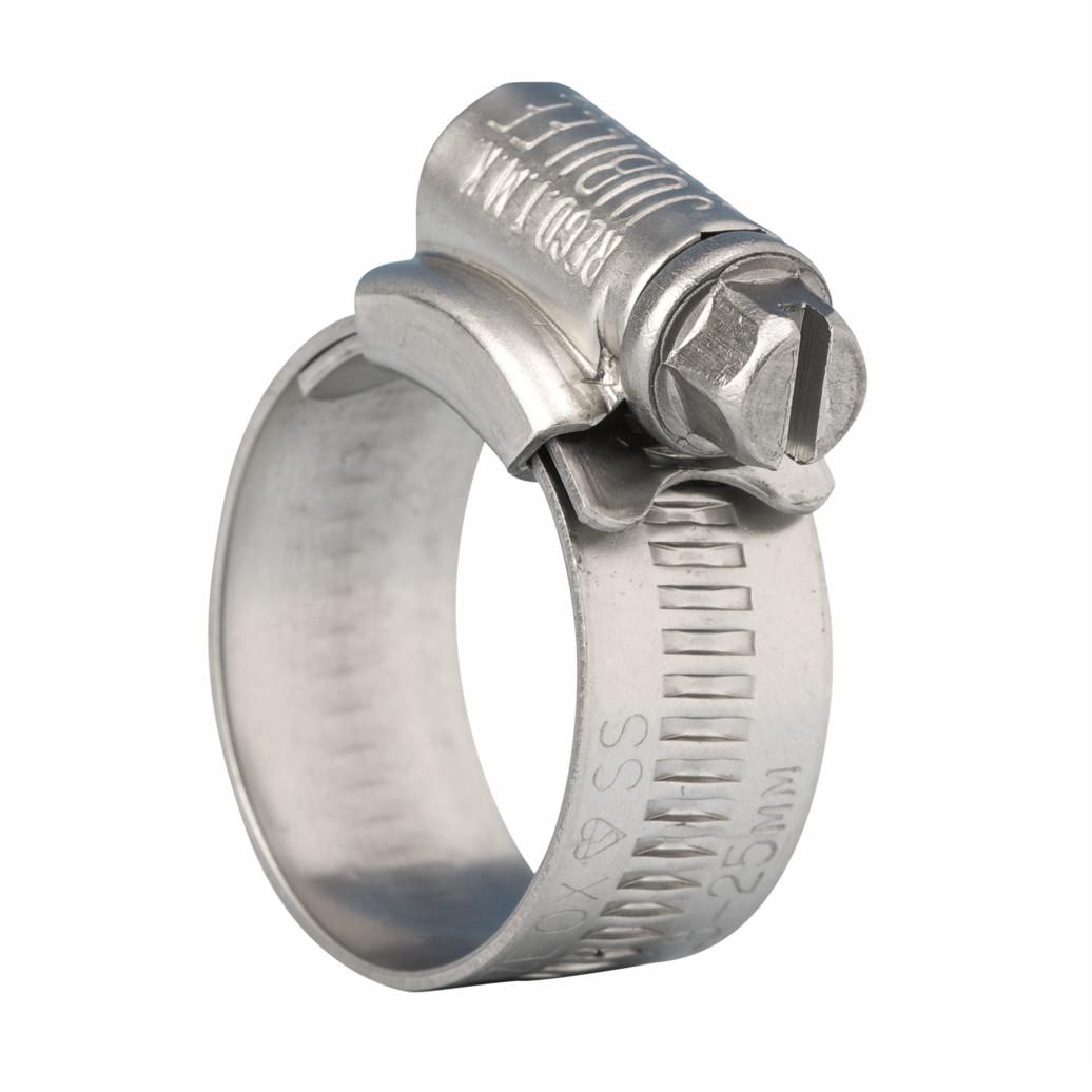 Powergrip Wormdrive Hose Clip; Stainless Steel (SS)(304); Size 000; 9.5 - 12mm