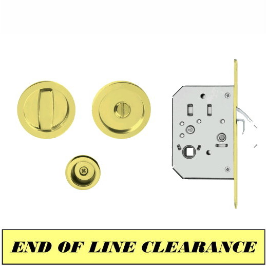 Karcher EPD 78 Turn And Release Including Mortice Hook Lock; Faceplate And Finger Pull; To Suit 44mm Thick Doors; Polished Zirconium (PZ); Polished Brass (PB)