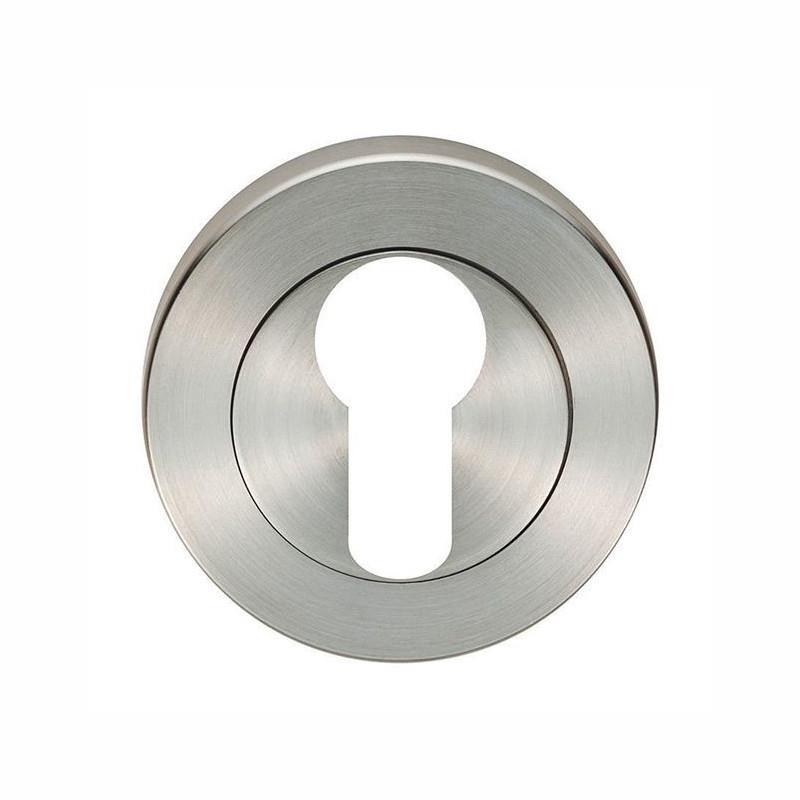 Karcher EZ1332-PZ71 Euro Profile Escutcheon; 3 Piece 52 x 10mm Rose; Satin Stainless Steel (SSS)