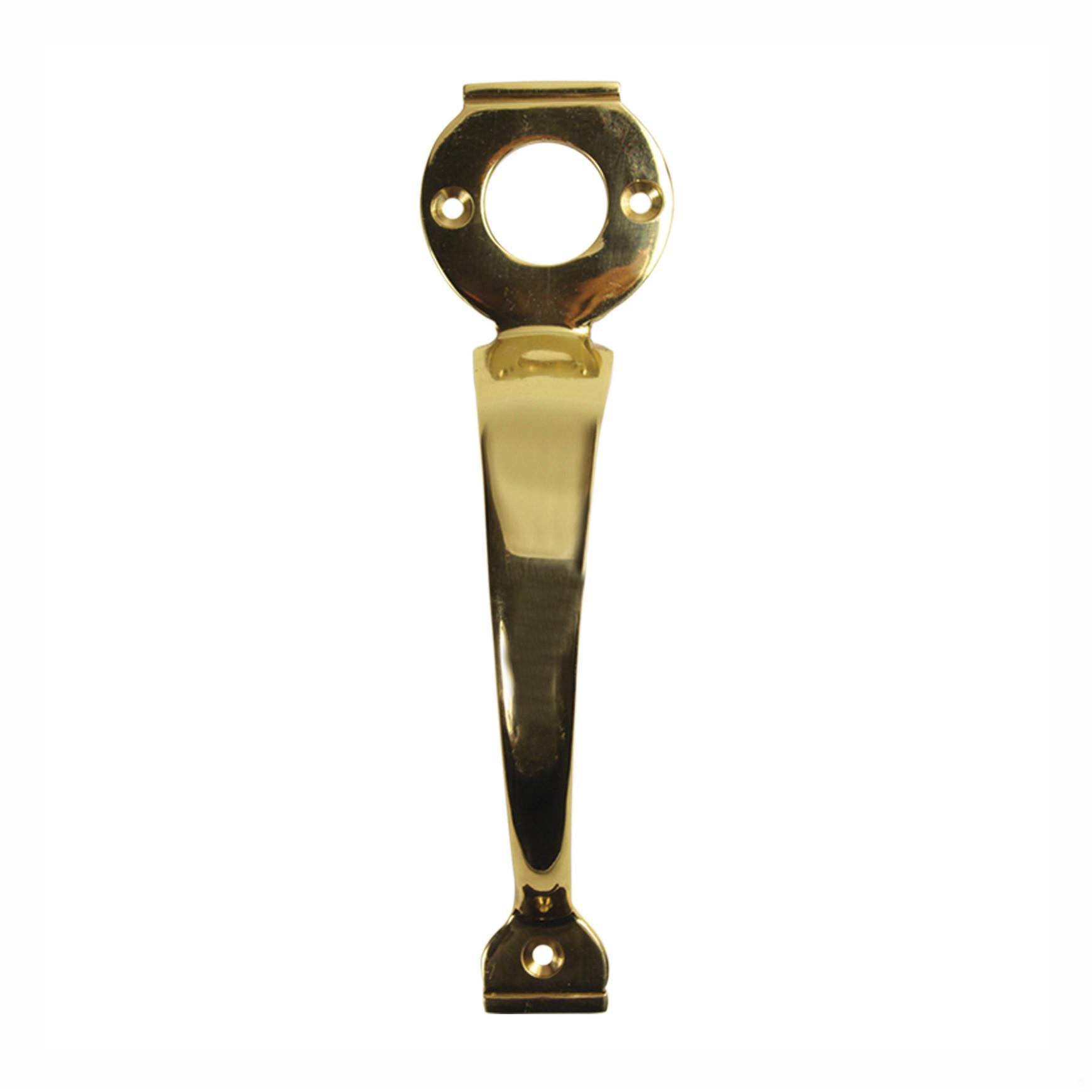 1125 Long Throw Lock Handle; 200mm (8"); Polished Brass (PB)