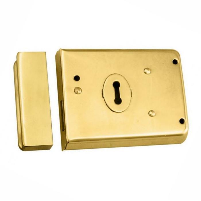 Eurospec RDE8043PB Double Handed Rim Deadlock; 105 x 80mm (4