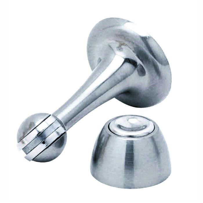Magnetic Door Stop And Holder; Chrome Plated (CP)