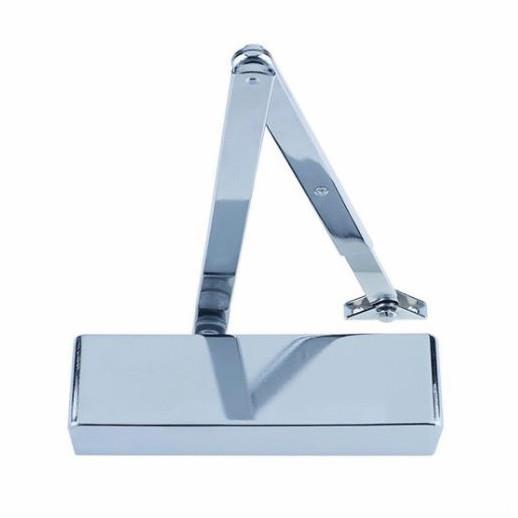 FD60 Door Closer; Briton 2003 Retrofit; Delayed Action And Back Check; Size 2-4 Adjustable; DDA Compliant; Doors Up To 1100mm Wide & 80kg; Polished Stainless Steel (SSS)