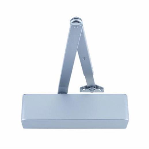 FD60 Door Closer; Briton 2003 Retrofit; Delayed Action And Back Check; Size 2-4 Adjustable; DDA Compliant; Doors Up To 1100mm Wide & 80kg; Silver Enamel (SE)