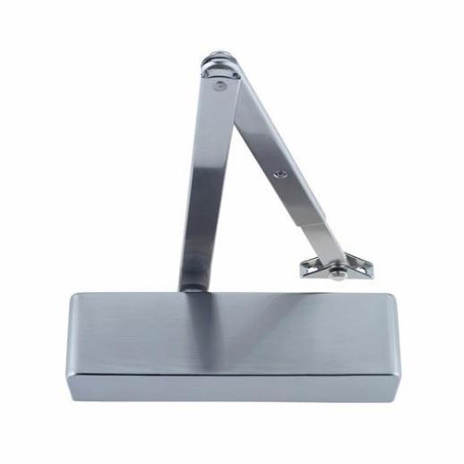 FD60 Door Closer; Briton 2003 Retrofit; Delayed Action And Back Check; Size 2-4 Adjustable; DDA Compliant; Doors Up To 1100mm Wide & 80kg; Satin Stainless Steel (SSS)