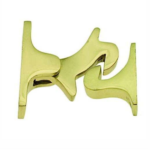 Woodpecker Door Holder; Polished Brass (PB)