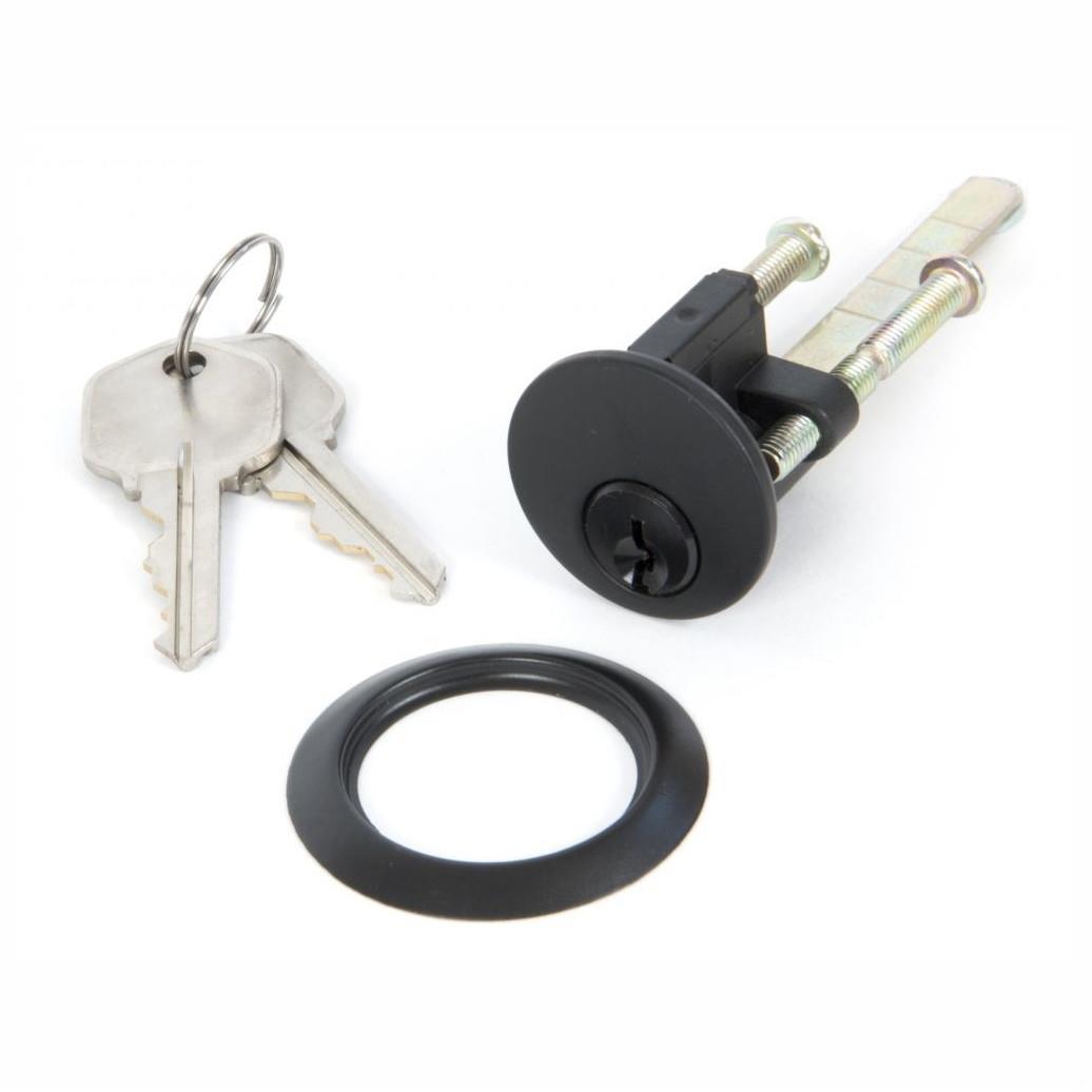 Rim Cylinder; 2 Keys; Black (BK)