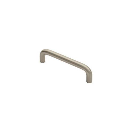 Cabinet 'D' Handle; Satin Nickel Plated (SNP); 100mm