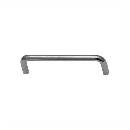 Cabinet 'D' Handle; Polished Chrome Plated (CP); 150mm (6")