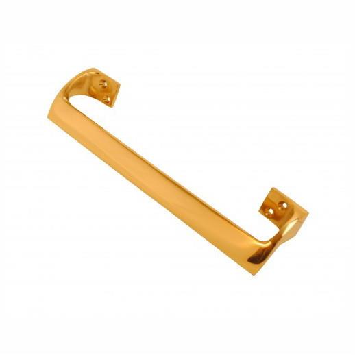 Victorian Oval Grip Pull Handle; Polished Brass (PB); 305mm (12