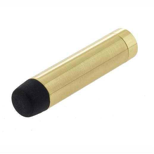 Projecting Door Stop; Secret Fix; Polished Brass (PB); 70mm (2 3/4