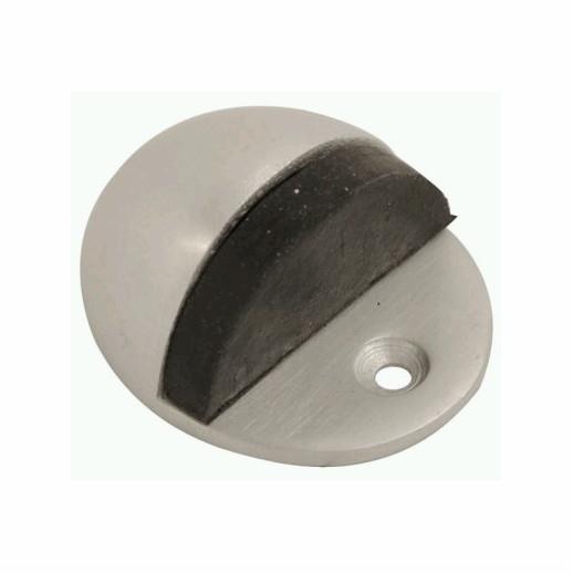 Oval Shielded Door Stop; Satin Anodised Aluminium (SAA)