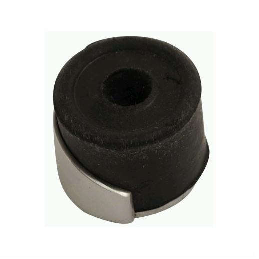 Round Shielded Door Stop, Satin Chrome Plated (SCP), 1 3/8