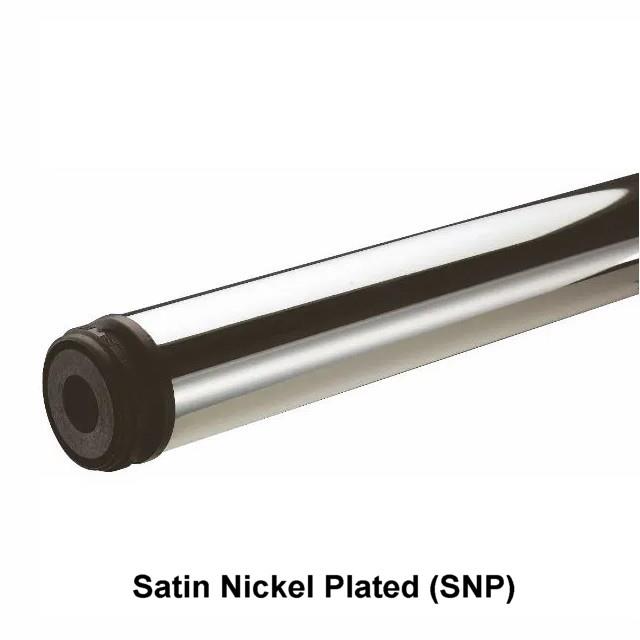Adjustable Worktop Leg; 60mm Diameter; 710mm + 20mm; Satin Nickel Plated (SNP)