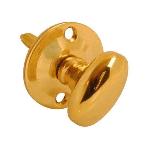 Thumb Turn For Rack Bolt; Polished Brass (PB)