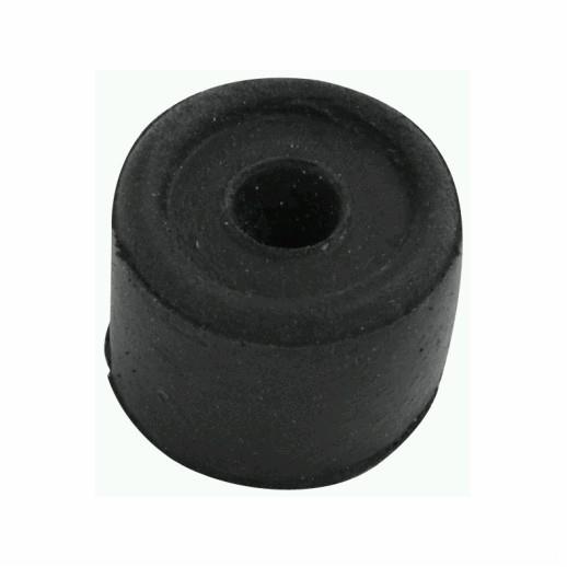 Rubber Type Door Buffer (Stop); Black (BK); 1 1/8