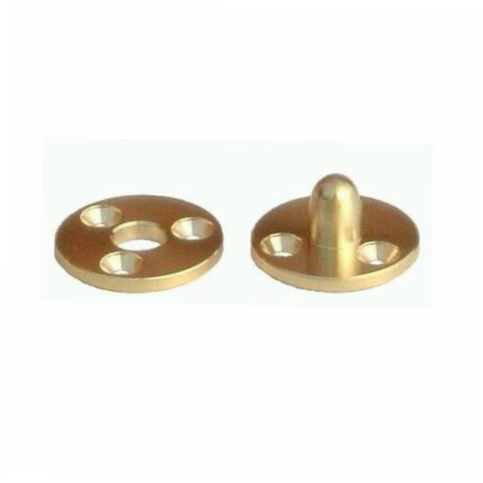 Disc Type Pattern Makers Dowel Set; Brass; Size 4 25mm Diameter With 8mm Hole; Baseboard Alignment Dowels