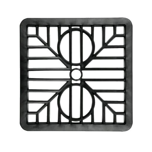 Square Gully Grid; Black (BK); 150 x 150mm (6
