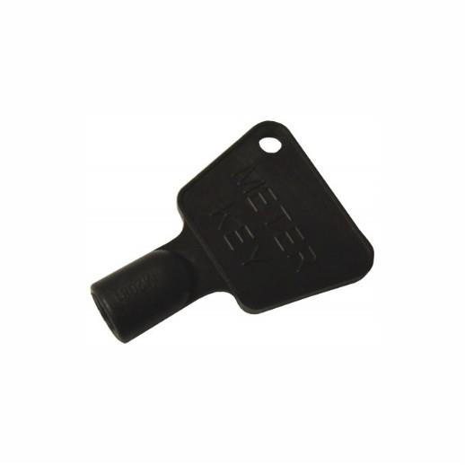 Plastic Meter Cupboard Key; (Triangle); Black (BK)
