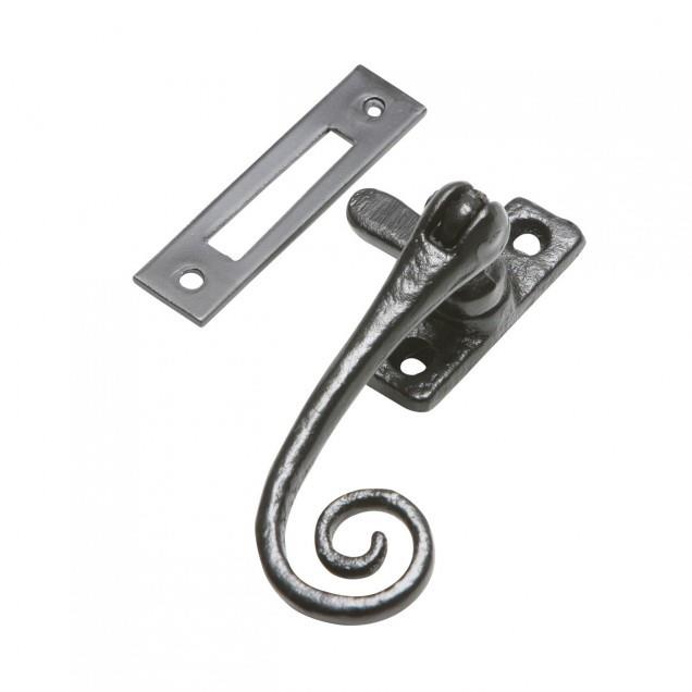 Kirkpatrick 1181-MP Reversible Casement Fastener; Mortice Plate (MP); Antique Black (AB)