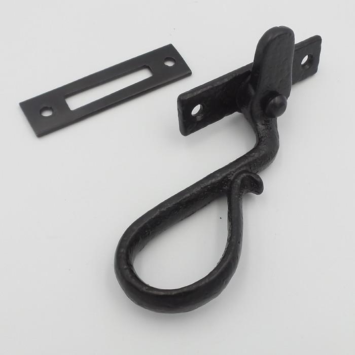 Kirkpatrick 1166 Casement Fastener; Right Hand (RH);  Mortice Plate (MP); Antique Black (AB)