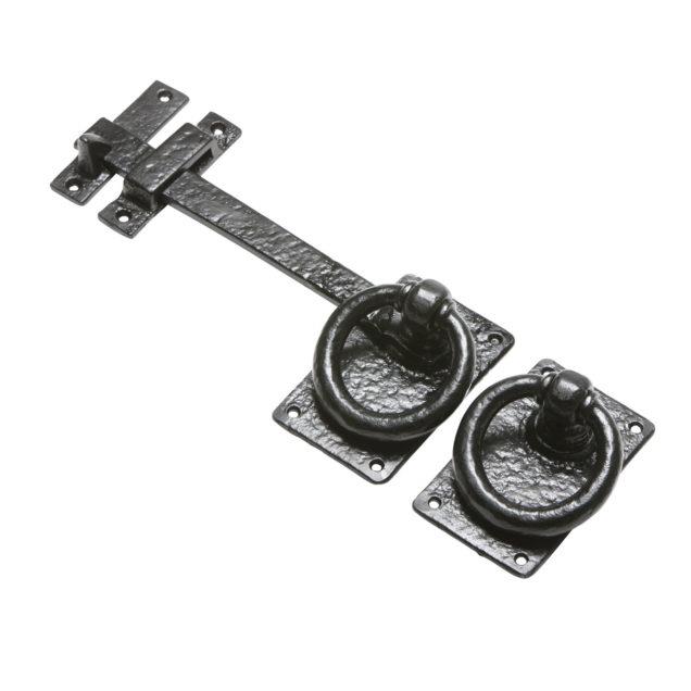 Kirkpatrick 1248 Ring Gate Latch; 200mm (8");  Antique Black (AB)