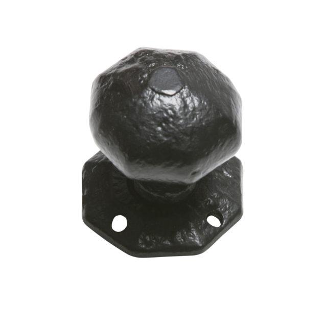 Kirpatrick 3056 Octagonal Rim Knob Set; 70mm (2 3/4"); Antique Black (AB)