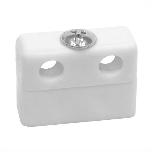 Knock Down Fittings; 2 Block Modesty; White (WH)