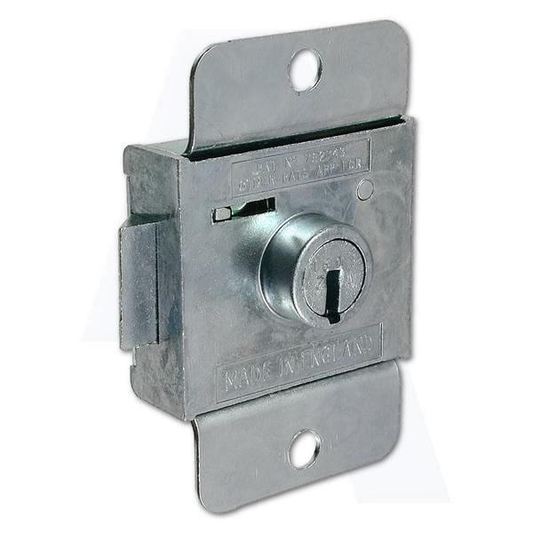 Lowe & Fletcher 2303; 7 Lever Rim Spring Bolt Lock; Zinc Plated (ZP); 6.0mm Nozzle; Key Series ZA