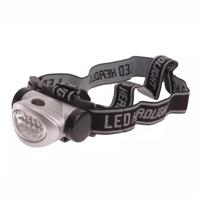 Lighthouse Headlight 3 Function Torch; 8 LED; Silver (SIL)