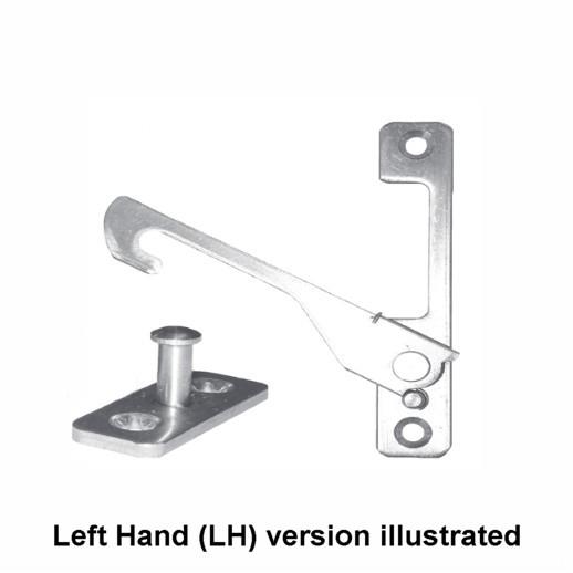 Maco Concealed Restrictor Stay; Right Hand (RH); Stainless Steel (SS); Complete With 9.5mm Stud