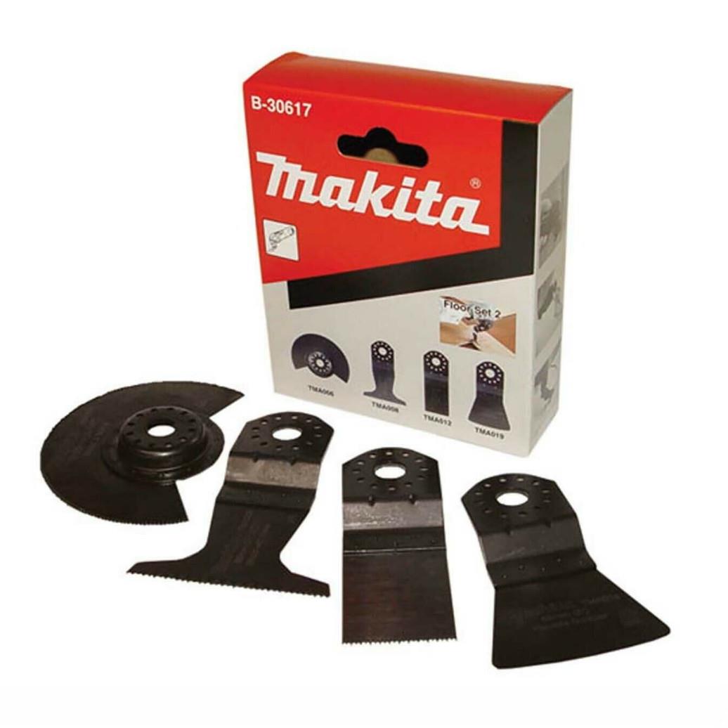 Makita B-30617 Floor Set 2; Including Segmented Saw Blade 85; Plunge Blade 65T; Plunge Blade 32T And Scraper 52 Flexible