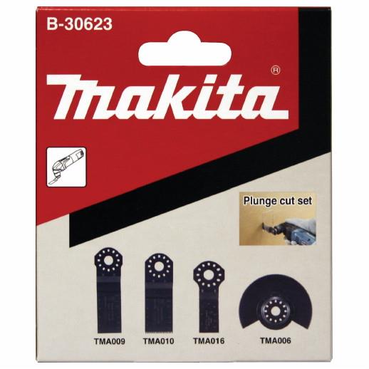 Makita B-30623 Plunge Cut Set; Including Segmented Saw Blade 85T;  Plunge Blade 28T; Plunge Blade 32T And Plunge Blade 20T