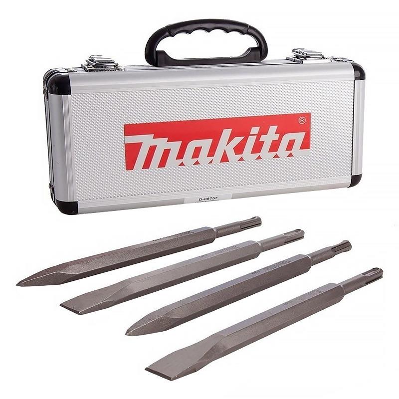 Makita D-08757 SDS Chisel Set; 4 Piece