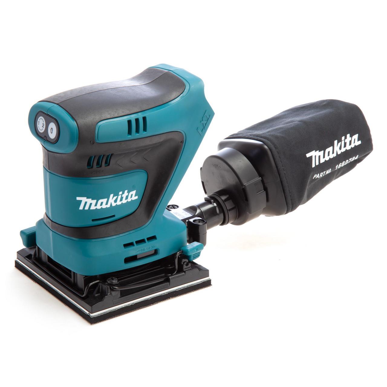 Makita DBO480 Finishing Sander; 1/4 Sheet; 18 Volt Li-Ion; Bare Unit (Body Only)