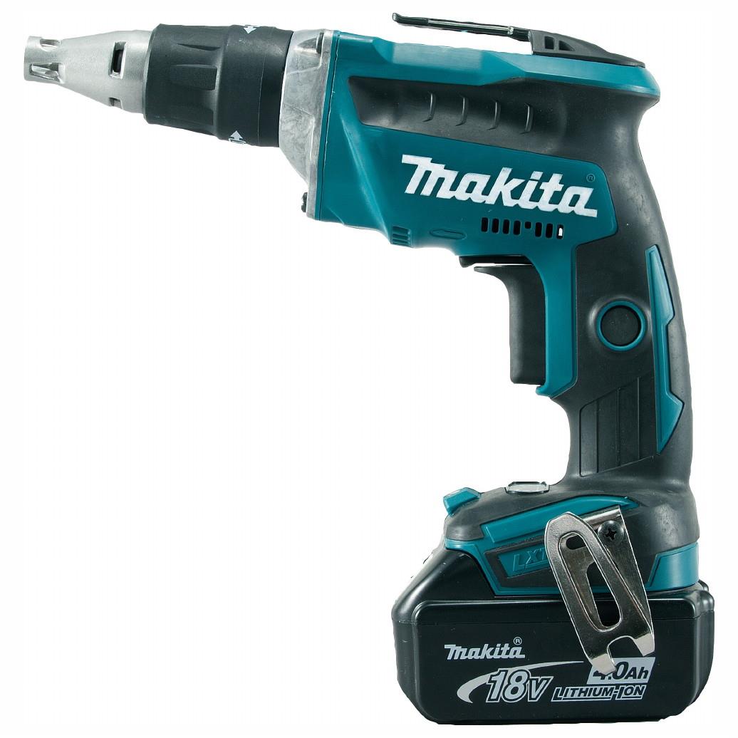 Makita DFS452RMJ LXT Brushless Drywall Screwdriver; 18 Volt; 2 x 4.0 Ah Batteries; Charger; Makpac Case