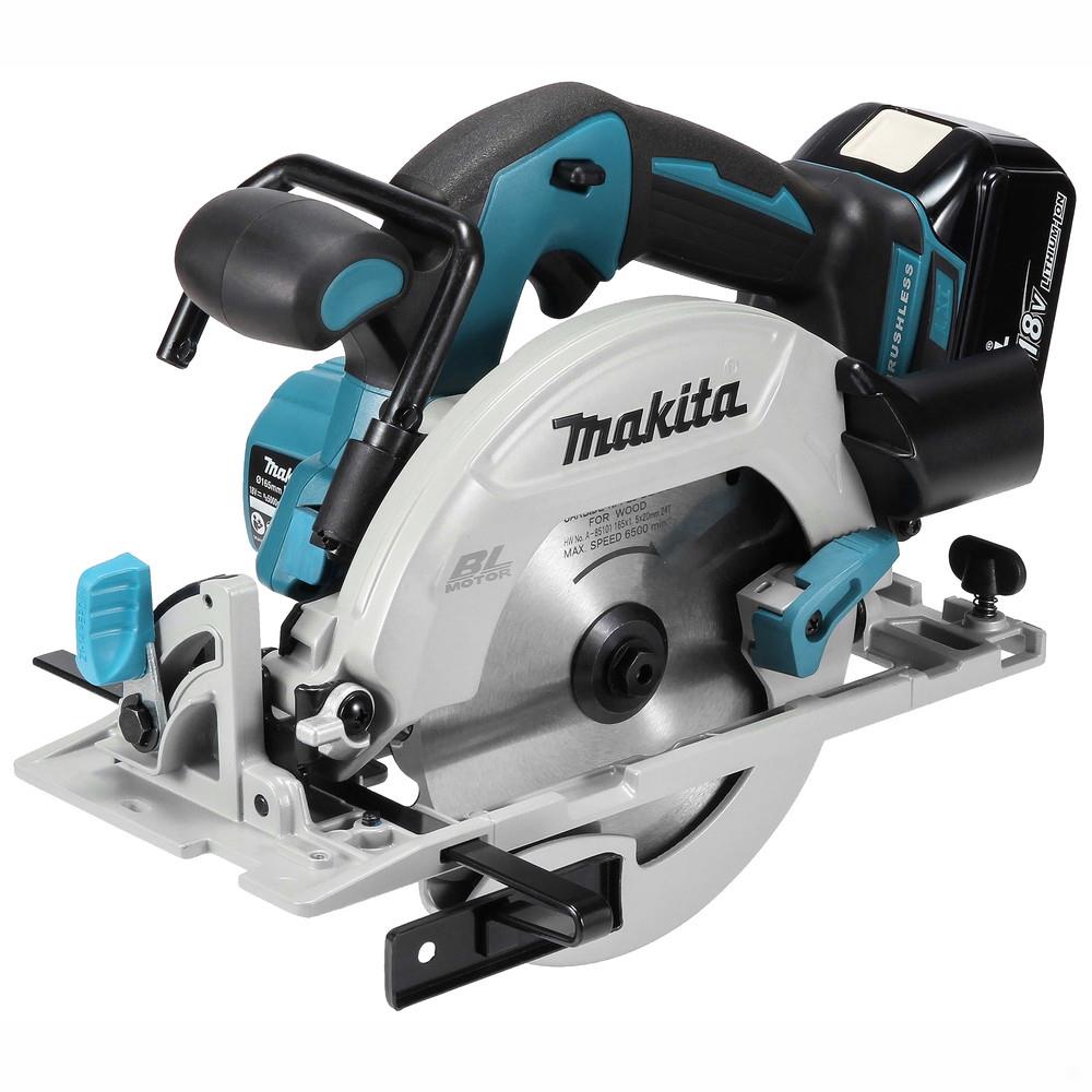 Makita DHS680Z LXT Circular Saw; Brushless 18 Volt; 57mm Depth of Cut; Bare Unit (Body Only); Complete With 165mm Blade