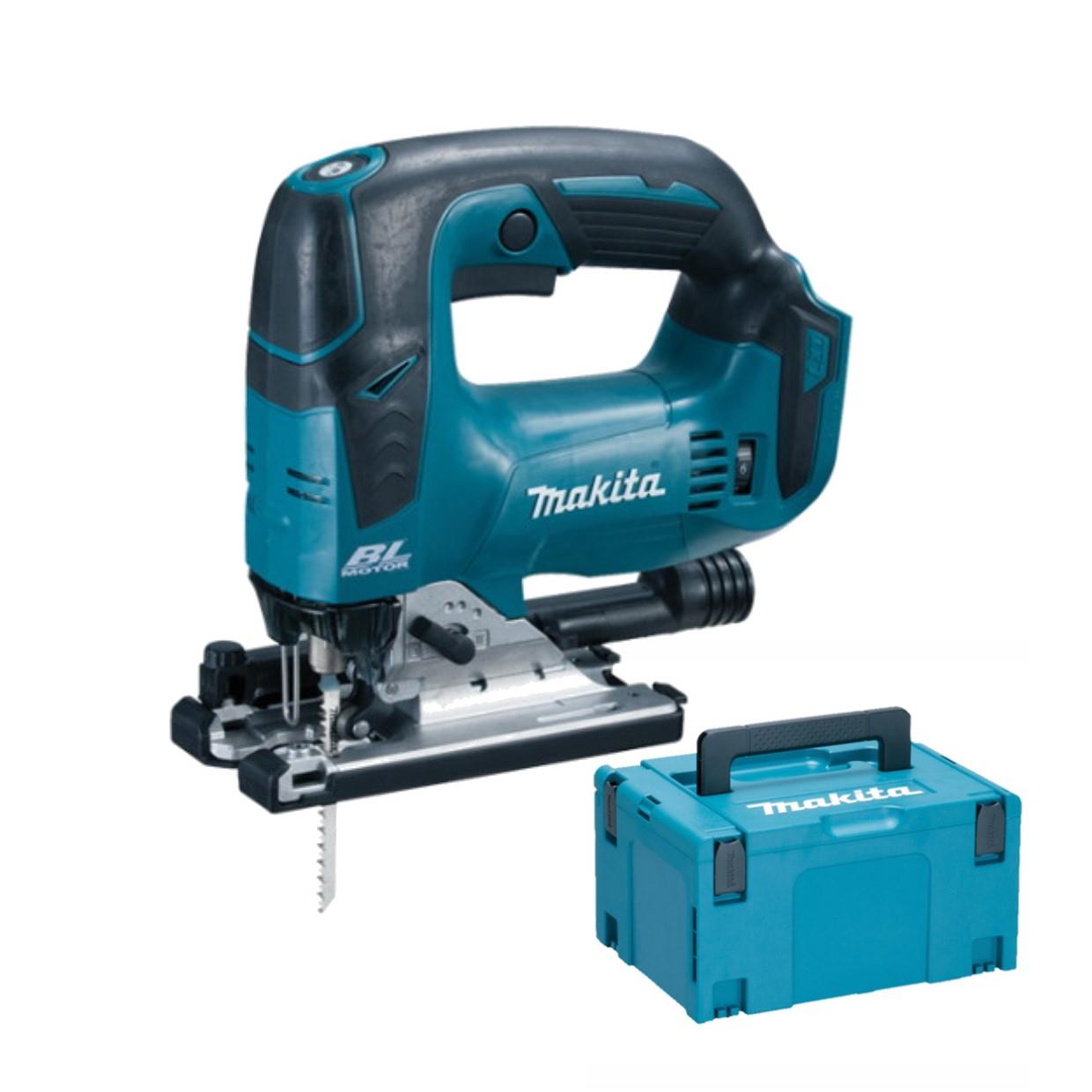 Makita DJV182ZJ Brushless Cordless Jigsaw; 18 Volt; Tool-less Blade Change; Low No Load Speed; Bare Unit (Body Only); No 2 Makpac Case