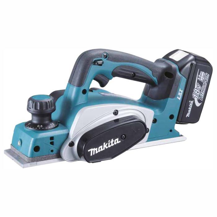 Makita DKP180RMJ 82mm Planer; 18 Volt; Lithium-ion; Supplied With 2 x 4.0Ah Batteries In MAKPAC Case