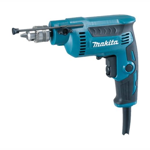 Makita DP2010 Rotary Drill; 6.5mm Keyed Metal Chuck; Max. 6.5mm In Steel; 15mm In Wood; 240 Volt