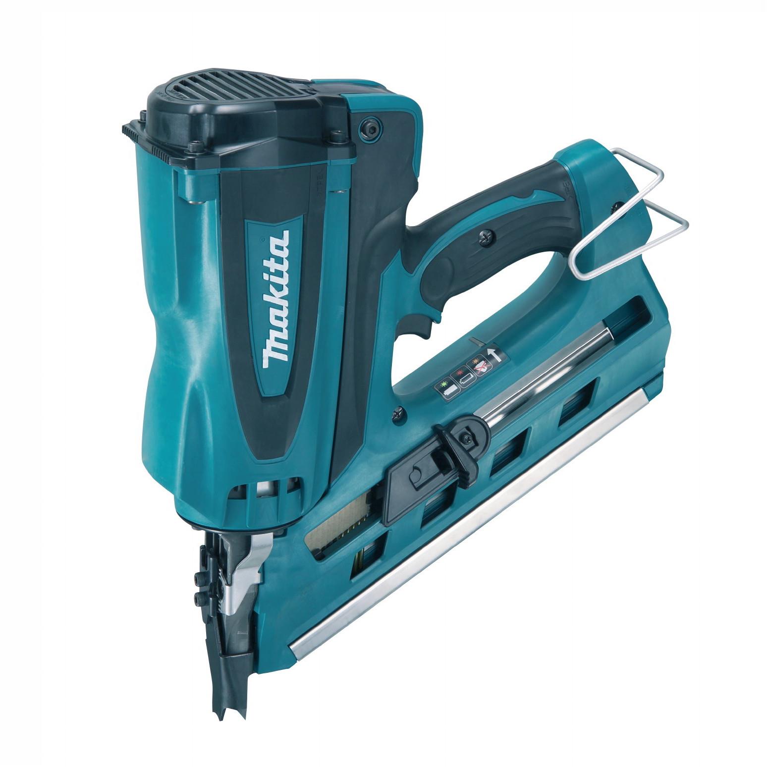 Makita GN900SE First Fix Framing Gas Nailer; 50-90mm Max Length; 2.9-3.3 Gauge; 2 x 7.2 Volt x Li-ion Batteries