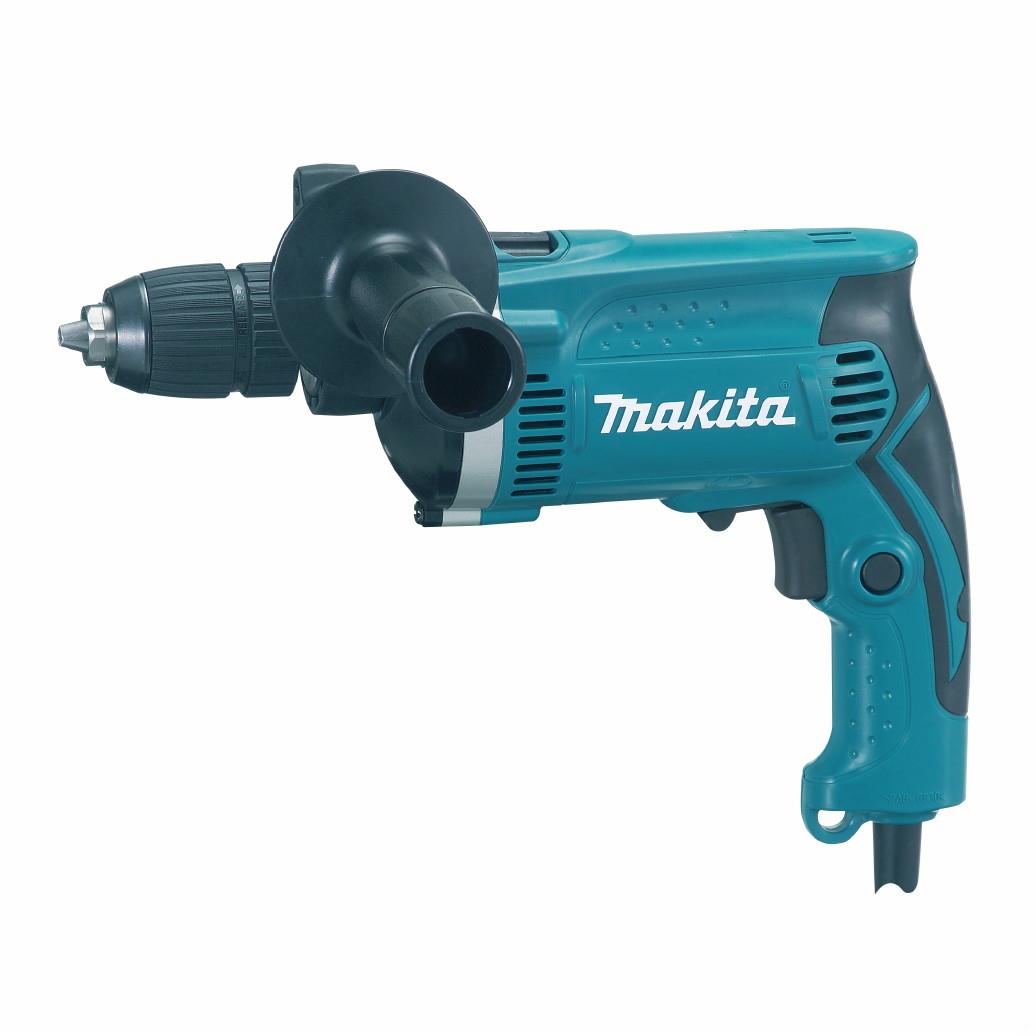 Makita HP1631K Percussion Drill; 13mm Keyless Chuck; Reverse Action; Variable Speed; 710 Watt; 240 Volt; Complete With Case