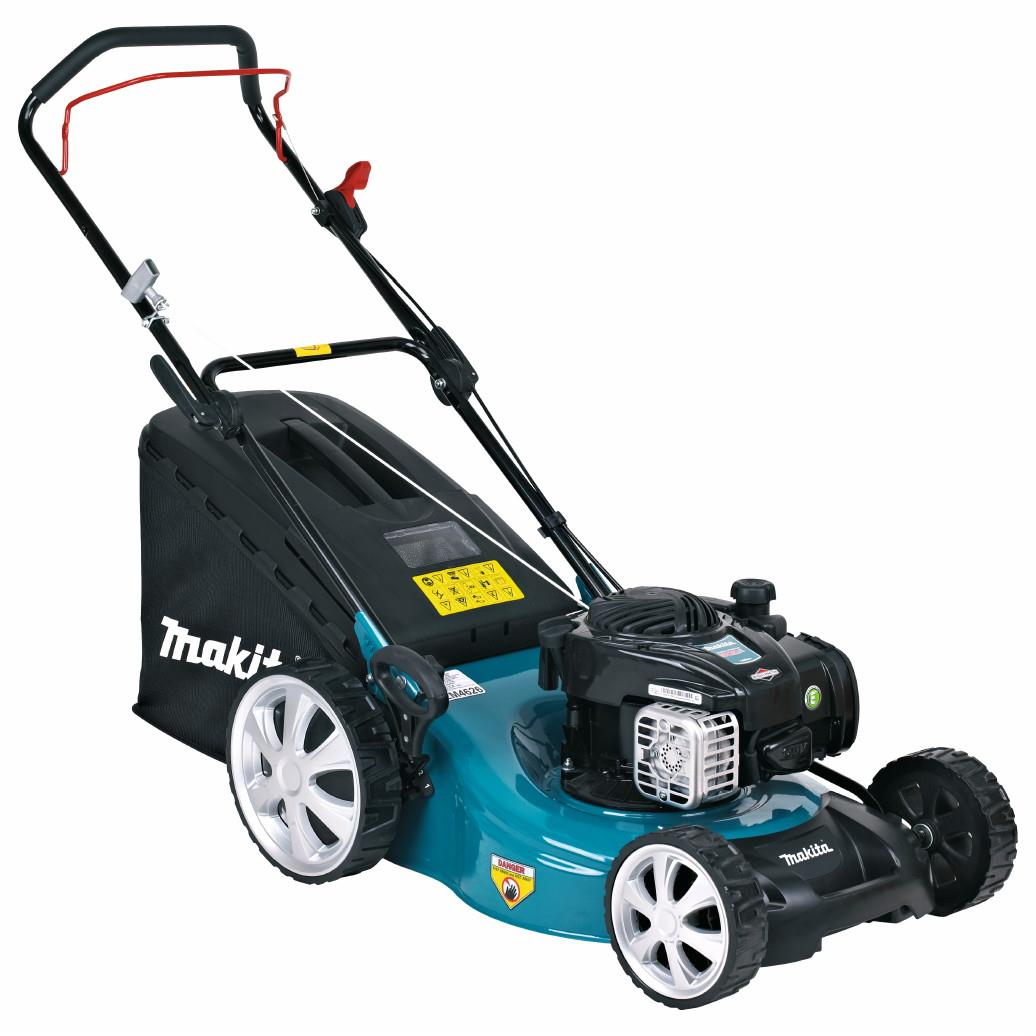 Makita PLM4626N Petrol Lawn Mower; 4 Stroke 140cc Engine; Cutting Width 460mm; Lawns Up To 1400 Sq. Metres