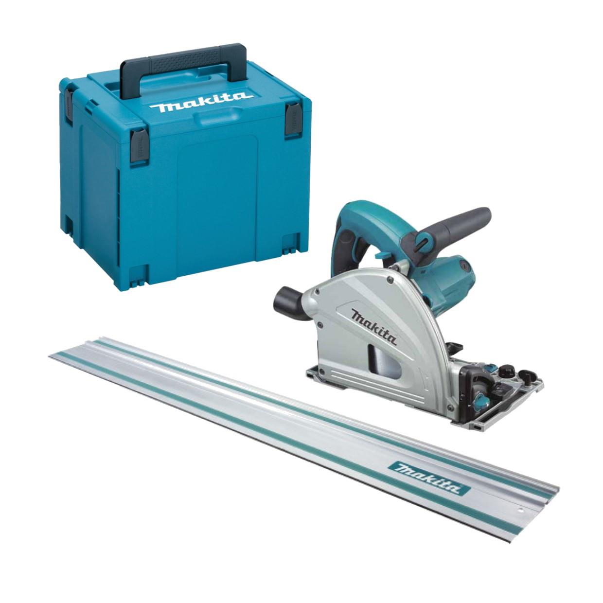 Makita SP6000J Circular Plunge Saw; 165mm; 1300 Watt; With Makpac Case & 1500mm Guide Rail; 240 Volt