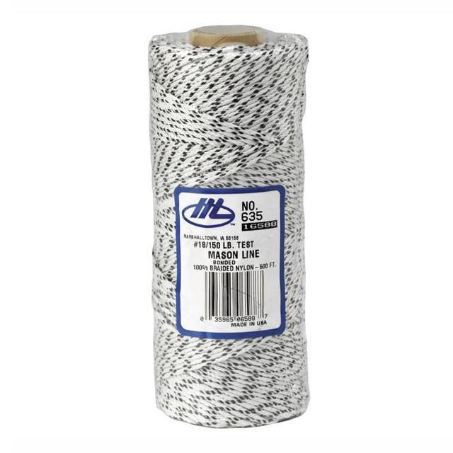 Marshalltown M635 Masons Line; 152 Metre (500ft); Flecked Black (BK) & White (WH)