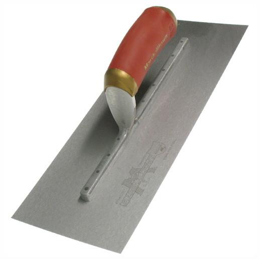 Marshalltown MPB13SSD Stainless Steel Blade Permashape Plasterers Trowel; Pre-Worn; Durasoft Handle; 13