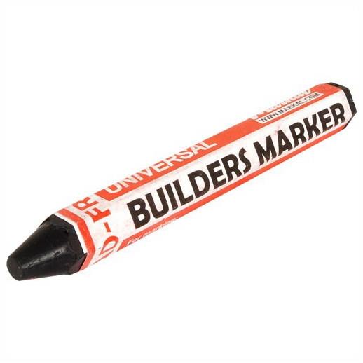Markal Builders Marker; Black (BK)