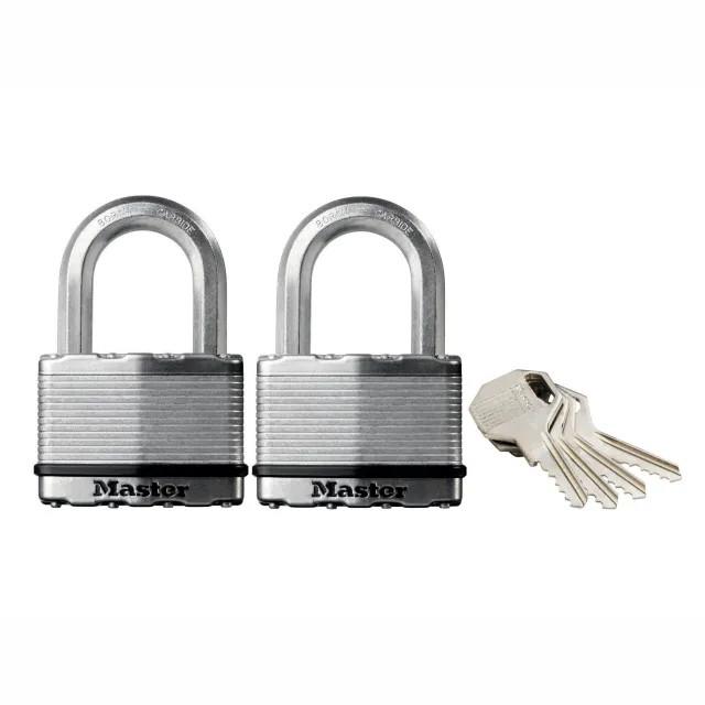 Excell Laminated Steel Padlock; 64mm Body; 38mm Shackle; Keyed Alike (KA); Pack (2)