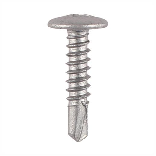 Timco 22LPW Metal Framing Screws; Low Profile Wafer Head Self Drill Self Tapping Screw; PH2; Silver Ruspert; 4.8 x 22mm (8 x 7/8